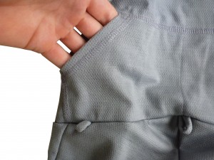Back pockets of the merino wool bib